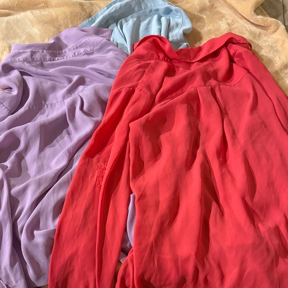 Express Blouses in Hot Pink, Lavender, and Sky Blue - Picture 3 of 7